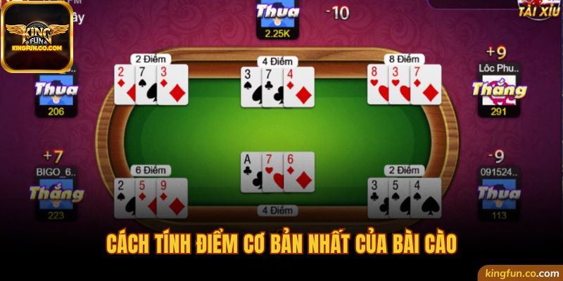 Cách tính điểm cơ bản nhất của bài cào